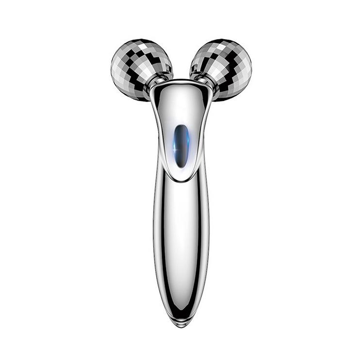 

V-образный омолаживающий бьюти-инструмент, микротоковая вибрация для удаления морщин на шее, EMS-лифтинг, массажер с двойным роликом