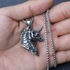European and American Unicorn Beast Pendant Necklace Retro Viking Couple Ornaments
