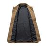 Men's Mid-Length Balmacaan Trench Coat with Rivet Detail - Versatile British Style Outerwear