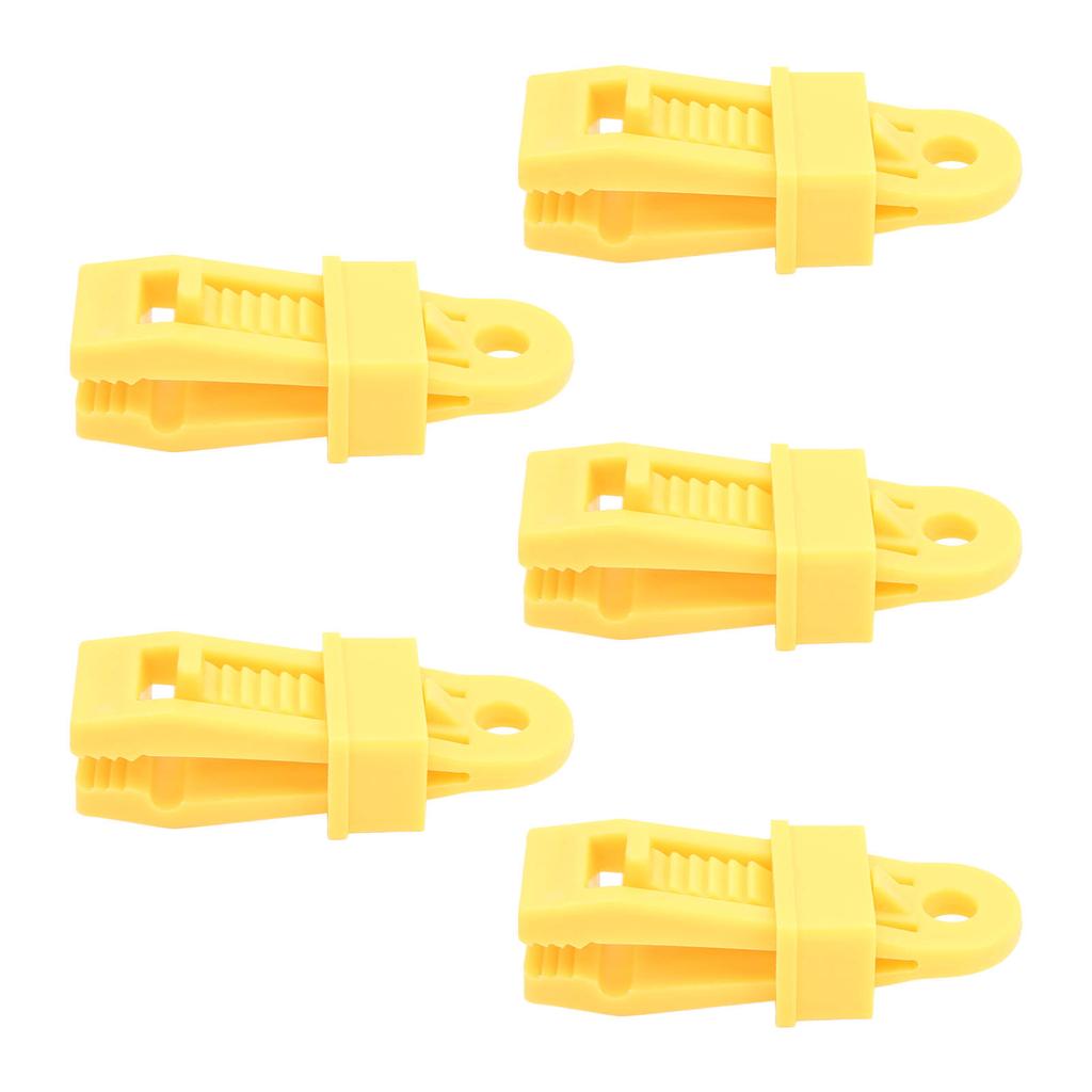 5pcs Tarp Clips Waterproof Tear Resistant Strong Lock Grip Tent Clips for Outdoor Camping