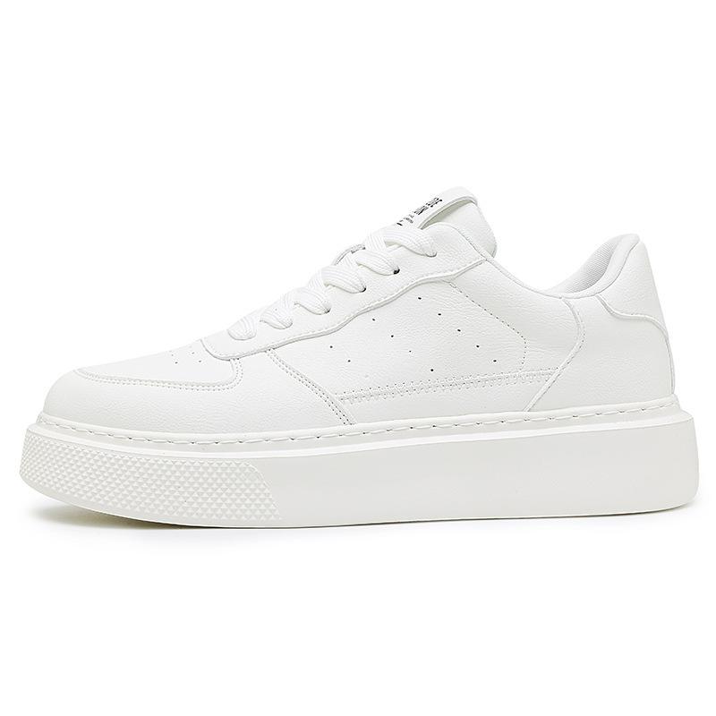 Board Shoes High-end Men's Shoes New Summer Breathable Versatile Casual Shoes Youth Thick Sole Heightening Air Force White Shoes