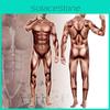 Fitness Digital Print Simulation Muscle Bodysuit  Men Stage Clothing Performance