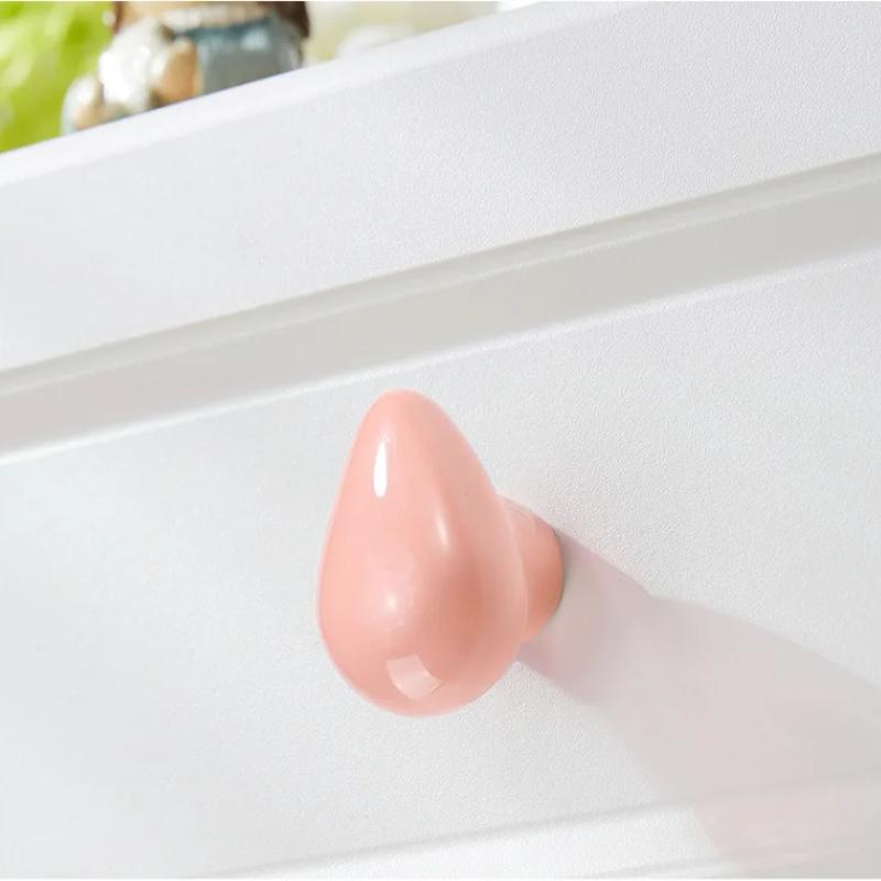 Cartoon Children Room Ceramic Cabinet Knobs Moon Star Wardrobe Handle Garden Door Handle Cabinet Handles for Kids