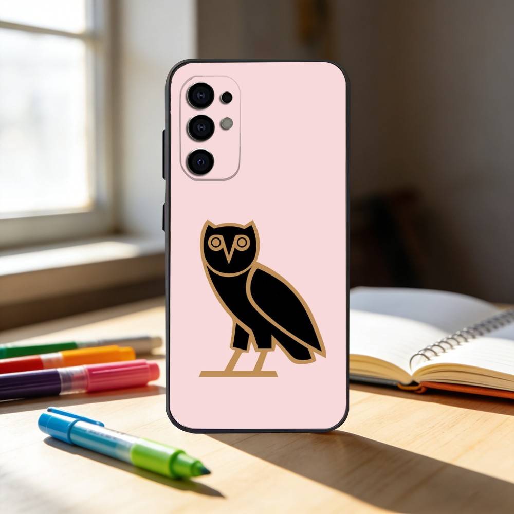 D-Drake OvO OWL Phone Case For Samsung S25,S24,S21,S22,S23,S30,Ultra,S20,Plus,Fe,Note,10,9,5G Black Cover