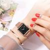 Top Brand Simple Women Watch Luxury Metal Mesh Square Quartz Wristwatch Fashion Elegant Ladies Watch Women Clock reloj mujer