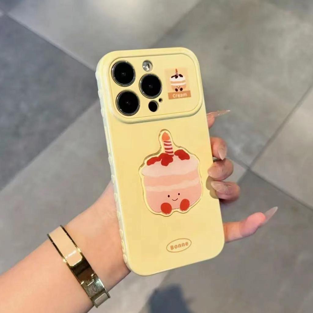 Color cake label sticker for Apple 11promax mobile phone case bubble heart 11 Huawei pura11 Xiaomi