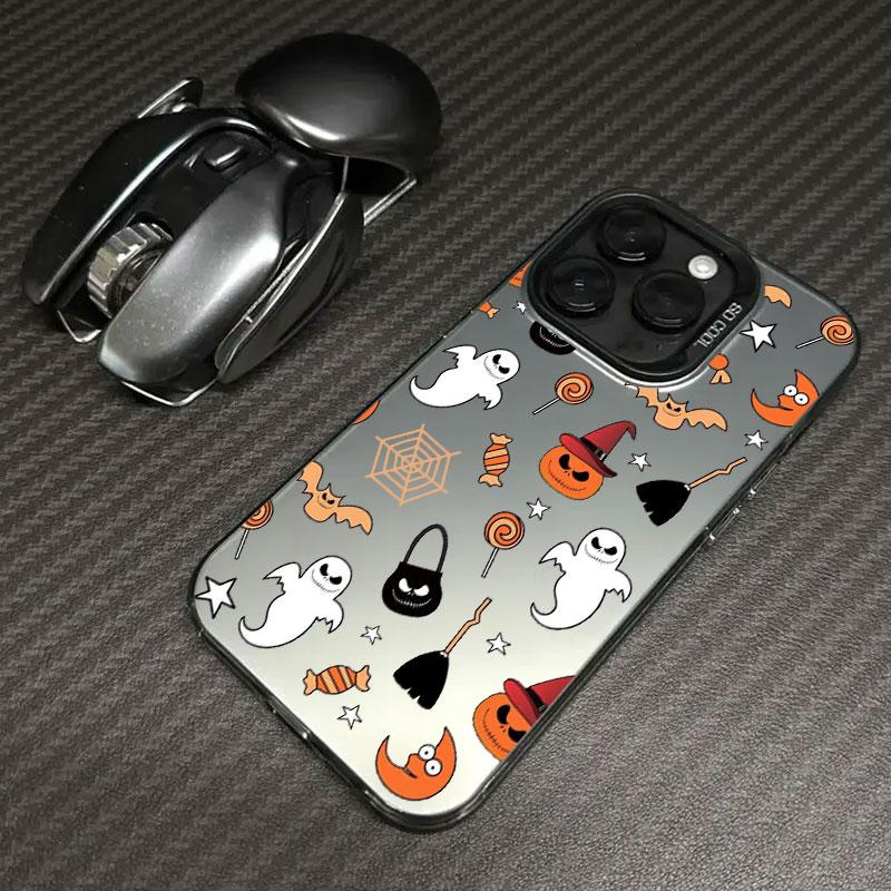 Halloween Happy Ghost Coque For Apple iPhone 17 Air 16e 16 14 15 13 11 Pro Max 15 Plus 12 17 ProMax Shockproof Case Phone Cover