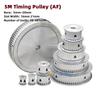 5M 18/20/22/24/25/30/40/45/48Teeth Synchronous Timing Pulley AF Type Bore 5~20mm 16/21mm Width Transmission Pulley Aluminum