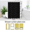 Leopard Cheetah Shower Curtain (72" x 72"), Black Leopard Cheetah Print Shower Curtain,Polyester Fabric Print Shower Curtain Set for Bathroom with 12