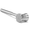 304 Stainless Steel Meat Tenderizer Mallet Dual Side Heavy Duty Meat Hammer for Steak Beef Chicken Pounder