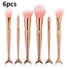 Mermaid Makeup Brush Set Foundation Eyeshadow Brushes Cosmetic Durable Tool