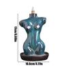 Ceramic Backflow Censer for Tea Room Home Decoration Female Body Design Purify Air Aromatherapy Ornament Cone Incense Burner