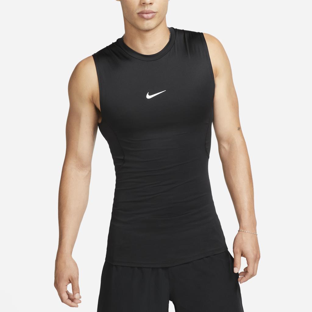 Nike Pro Solid Rychleschnoucí Kompresní Tréninkové Tílko Pánské Tílka Černá FB7915-010