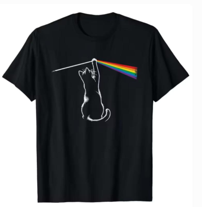 T-shirts Mignons Chat Été Unisexe s Chat Musique Rock Cadeau Impression Personnalisée Streetwear Motif T-shirts Respirants