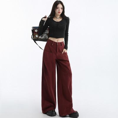 Wide-leg Jeans Women's Autumn Wide-leg Pants Women's Autumn New High-waisted Casual Straight-leg Trousers