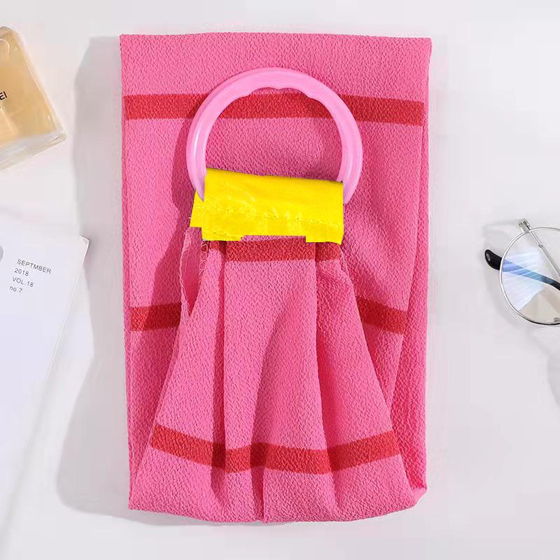 Double-Sided Extra Coarse Bath Towel for Back Scrubbing