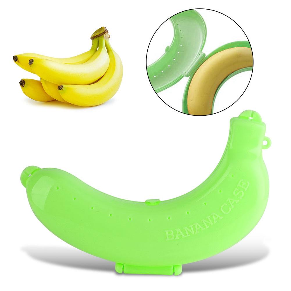 Cute 3 Colors Fruit Banana Protector Box Holder Case Lunch Container Storage New