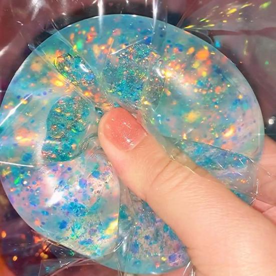 Buntes Knetspielzeug, langsam aufsteigendes, weiches Fidget Toy, TPR Stressball, Dekompressions-Gadget für Erwachsene, Kinder, Neuheit, Party-Mitgebsel