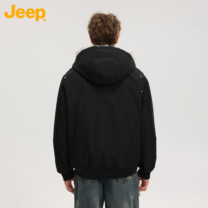 JEEP Men's Casual Hooded Winter Padded Jacket
