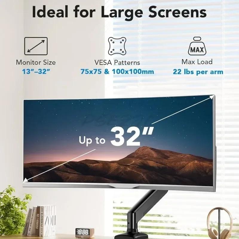 Einzelner Monitorständer Arm Computer Aluminiumlegierung Schreibtischständer Bildschirm Verstellbarer Mechanischer Arm Home Office Monitorständer