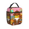 D-Dugges Dog Game Insulated Lunch Bags Leakproof Lunch Container Cooler Bag Lunch Box Tote Beach Outdoor Food Storage Bags