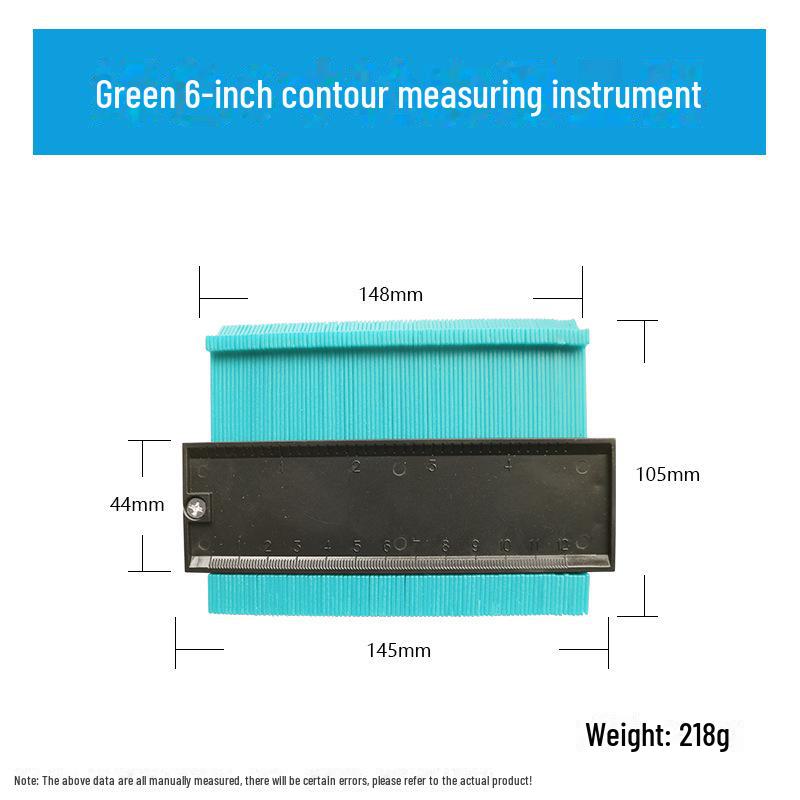 Multifunctional Contour Measuring and Profiling Gauge for Woodworking and Irregular Shapes