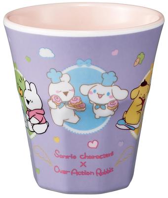 Skater Tumbler, 270ml, Melamine, Kids', Unbreakable, Sanrio All-Stars, Extremely Moving Rabbit, MTB2-A