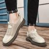 Hollow Out Mesh Shoes New Summer Men's Casual Shoes Anti Slip Loafers Daily Outings Walking Shoes Fishing Camping Shoes
