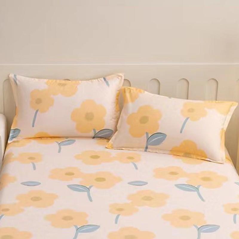 Cotton Pillowcase 48x74cm Soft Breathable Plain Solid Color Envelope Adult Single Pillow