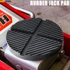 1pc Universal Floor Slotted Car Rubber Jack Pad Frame Protector for Pinch Weld Side Lifting Disk Jacking Tool 24mmX125mmx125mm