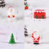 Charming Resin Santa And Snowman Miniature Ornaments For Festive Diy Decor