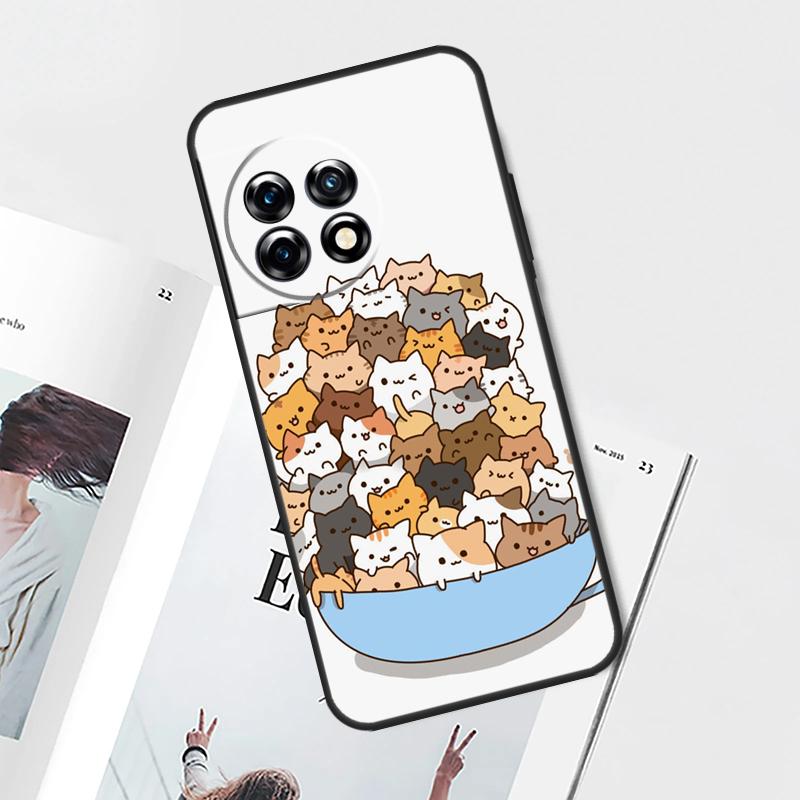 

Милый Чехол-Кот Каваи для OnePlus Nord CE 5 2 3 4 Lite N30 OnePlus 11 12 13 15 13T 13R 10T 12R 9 10 Pro OnePlus Nord 2