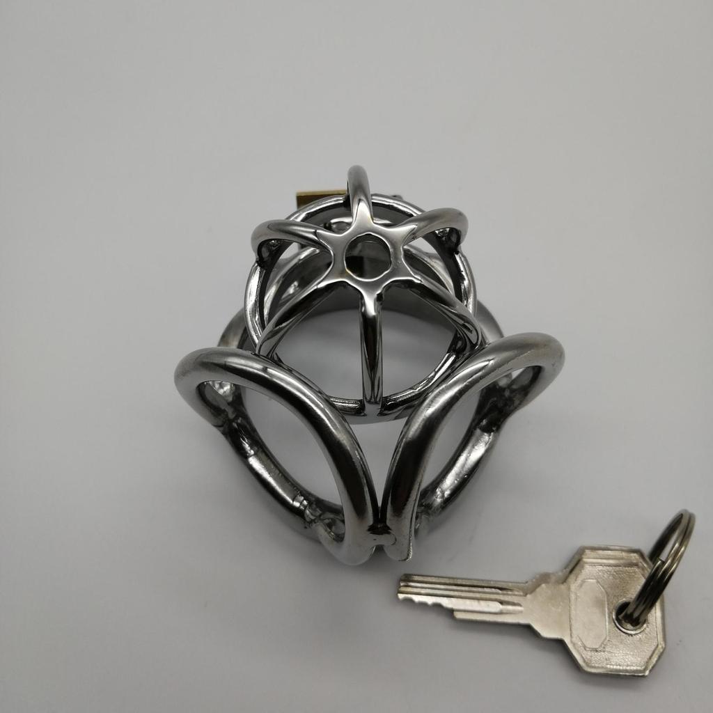 Prevent Extramarital Sex,Testis separate Cock Cage,Stainless Steel Male Chastity Device,Penis Lock,Cock Ring,Chastity Belt, M130