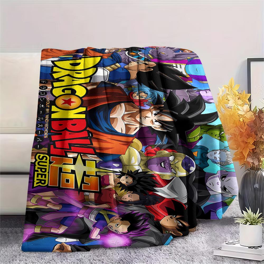 Dragon Ball characters Print Flannel Blanket,High quality Comfortable for All Seasons,Home Decor,Warmth and Comfort,Perfect for Christmas Gifts