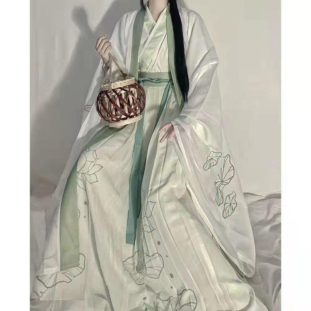 Chinese Original Hanfu  Daily Suit of Wei and Jin Dynasties Style
