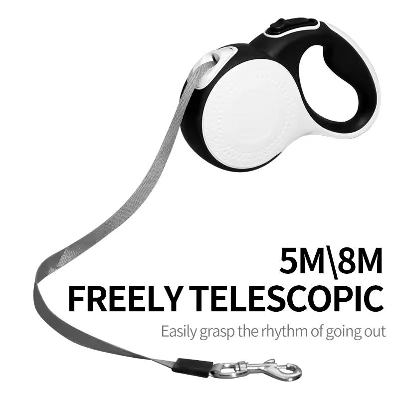 Automatic Dog Accessories Hands Free Heavy Duty Customized Dog Leads Custom Nylon Retractable Dog Leash