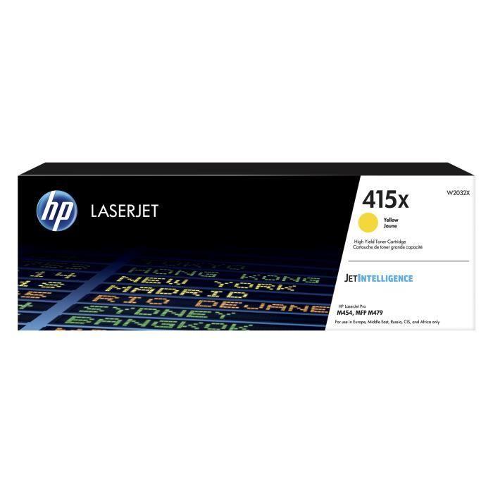 HP 415X Yellow High Capacity Genuine Toner (W2032X) for HP LaserJet Pro M454, M479 Printers