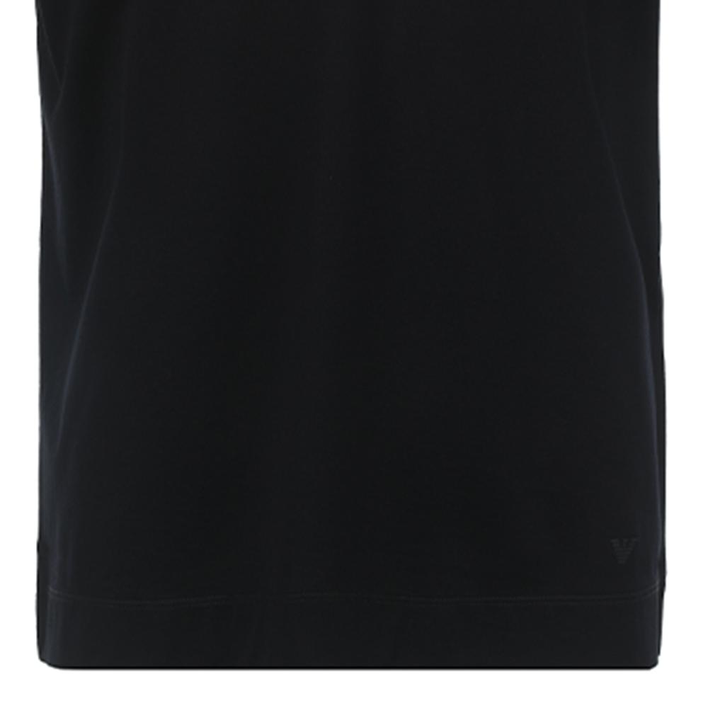 Emporio Armani Solid Color Crew Neck Pullover Short Sleeve T-Shirt Men tops Dark-Blue 3R1TZ6-1JGYZ-09J5