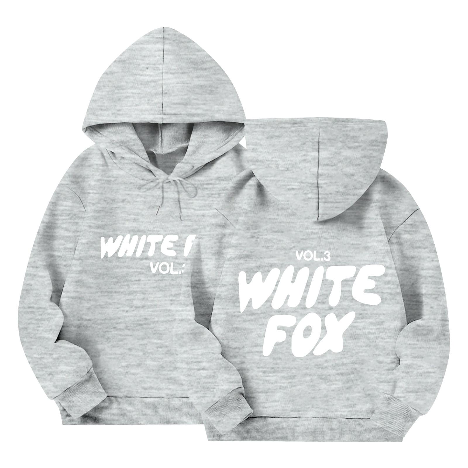 

Kids Long Sleeve Loose Pullover Letter Print Drawstring Hooded Sweatshirt 140