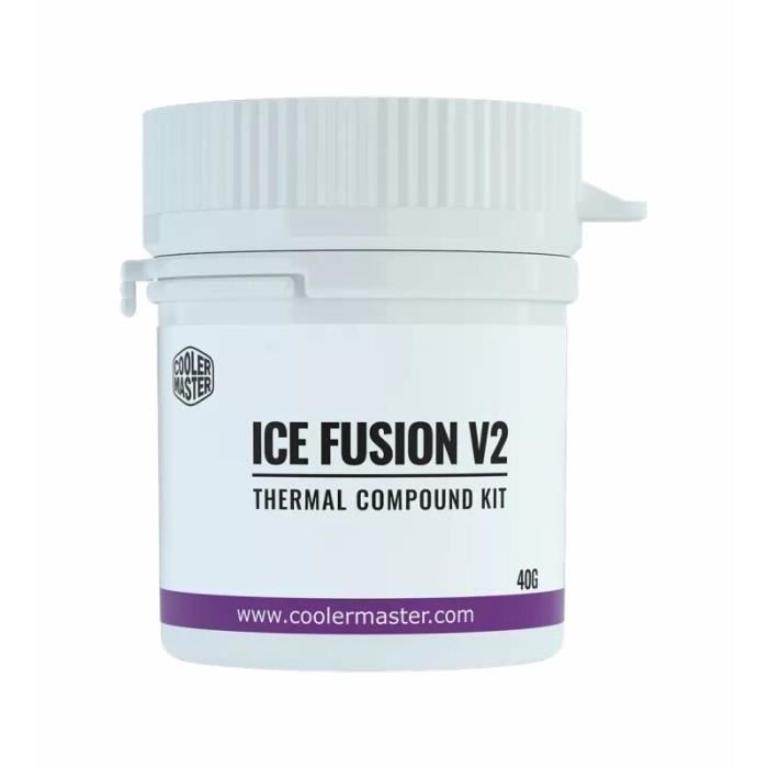 Pâte Thermique - Cooler Master - Ice Fusion V2 - 40g - Blanc - Compatible LGA1151