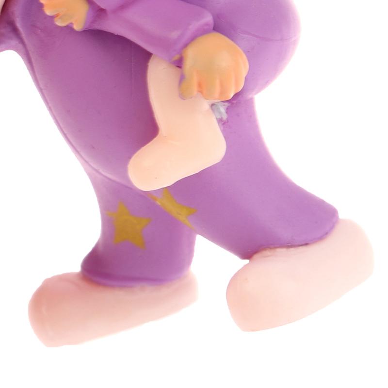 1 Çift Sevimli Yaratıcı Çizgi Film Mor Pijama Çift Araba Dekorasyonu Süsleri Oto Orta Konsol Araba İç Aksesuarları