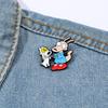 European and American film and television dog metal badge Rocko's modern life alloy drip brooch pin