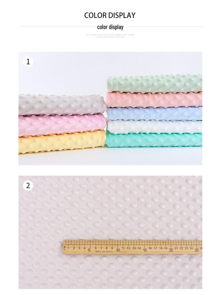 Spot Doudou Velvet Infant Sheet: Crystal Soft Bubble Velvet Fabric, Multiple Widths, Comforting Fit, Doudou Blanket Material