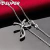925 Sterling Silver Cross AAA Zircon Pendant Necklace Jewelry