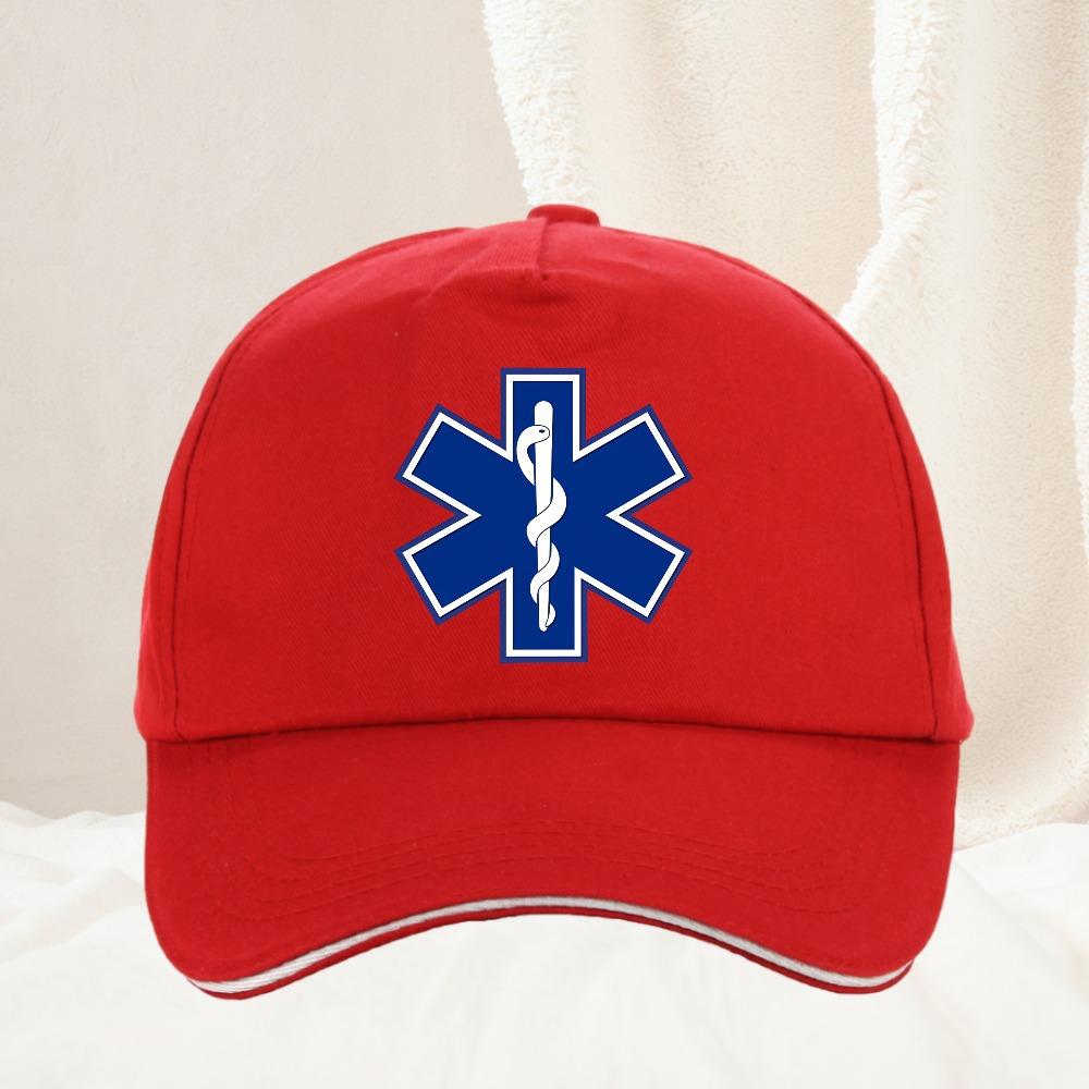 STAR OF LIFE Baseball Cap Paramedic EMT Unisex Women Caps Adjustable Casual Baseball Caps Sunscreen Hat Adjustable