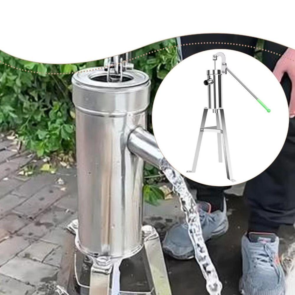 Ergonomická rukojeť Manuální studniční čerpadlo Nerezová sací pumpa Ruční pumpa na kbelík Zahrada