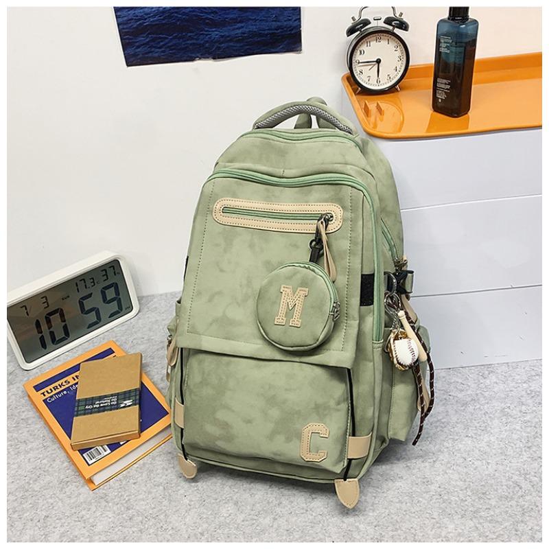 Ridge Protection, Lightweight Schoolbag for Boys, Junior High School Students, High School Students, New Large-capacity Simple Backpack for Women