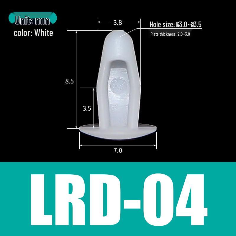 Cloud Science Nylon Rivet LRD-04: Simple PC Board Fixing Buckle with Expansion Nail