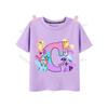 My Little Pony Girl T Shirt Twilight Sparkle Letter AZ TShirts Cartoon Kids Short Sleeve Tee Tops Casual Children Clothes