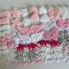Set Confezione Materiali Colorati Set Accessori Fiocco Rosa La Sacchetto Pittura Copricarte Decorazione Peluche Fai-da-te Orecchie Confezione Materiali Fatti a Mano